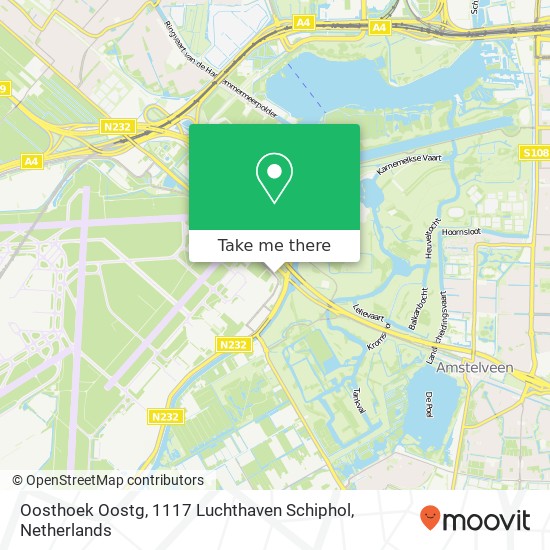Oosthoek Oostg, 1117 Luchthaven Schiphol map