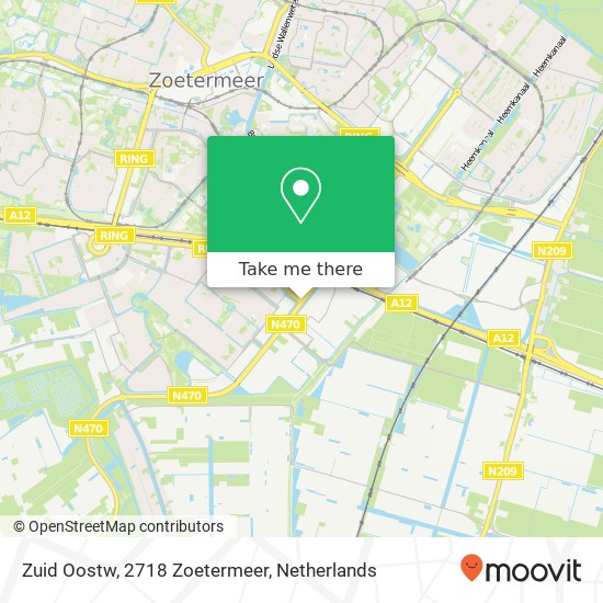 Zuid Oostw, 2718 Zoetermeer Karte