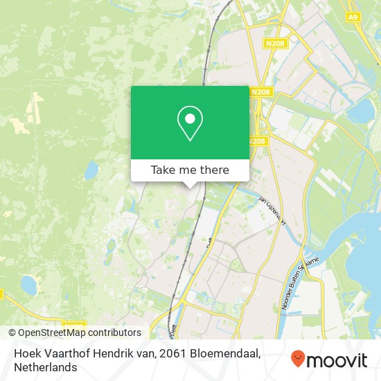 Hoek Vaarthof Hendrik van, 2061 Bloemendaal map