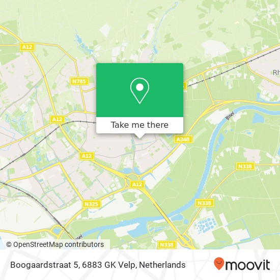 Boogaardstraat 5, 6883 GK Velp map