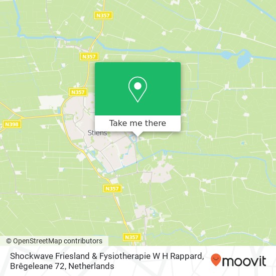 Shockwave Friesland & Fysiotherapie W H Rappard, Brêgeleane 72 Karte