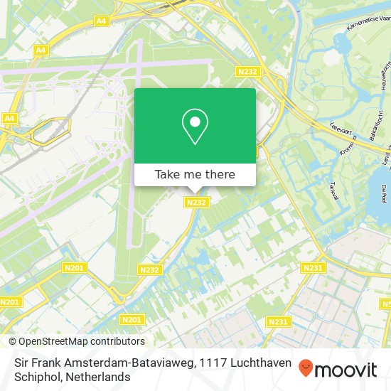 Sir Frank Amsterdam-Bataviaweg, 1117 Luchthaven Schiphol map