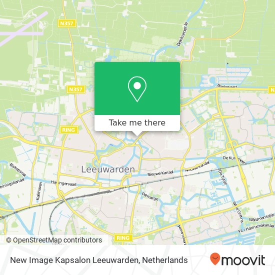 New Image Kapsalon Leeuwarden map