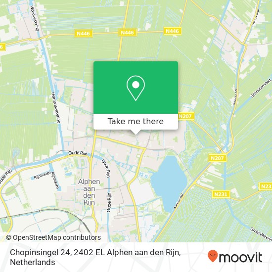 Chopinsingel 24, 2402 EL Alphen aan den Rijn map