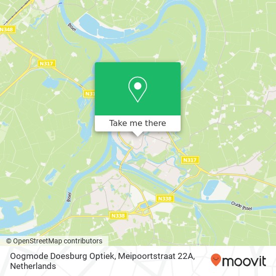 Oogmode Doesburg Optiek, Meipoortstraat 22A Karte