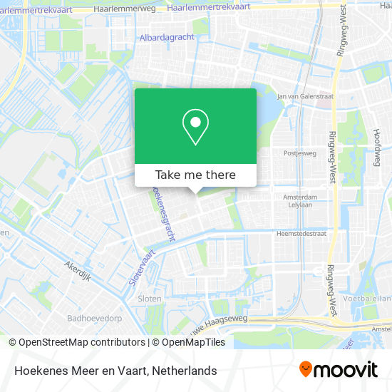 Hoekenes Meer en Vaart Karte