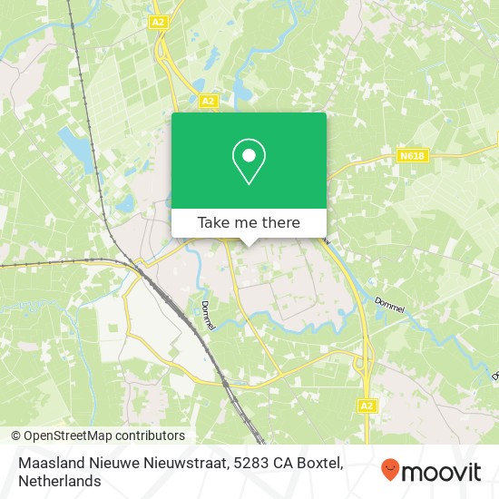 Maasland Nieuwe Nieuwstraat, 5283 CA Boxtel map