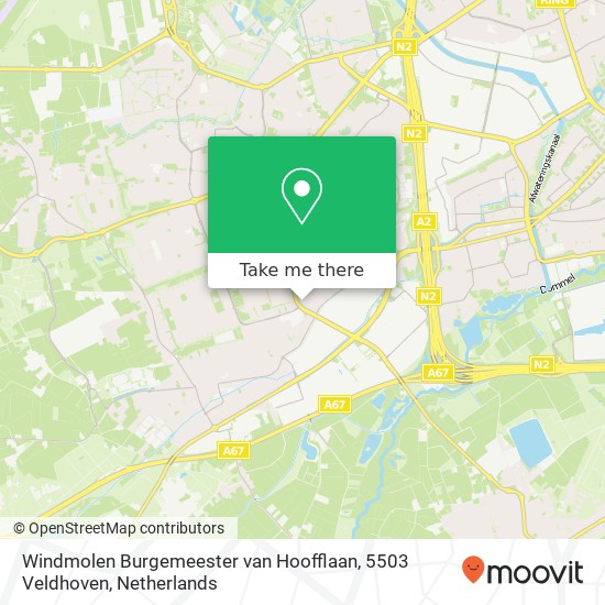 Windmolen Burgemeester van Hoofflaan, 5503 Veldhoven Karte