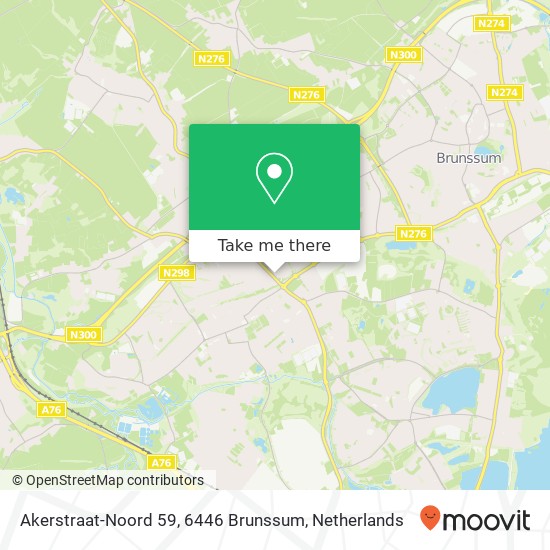 Akerstraat-Noord 59, 6446 Brunssum Karte