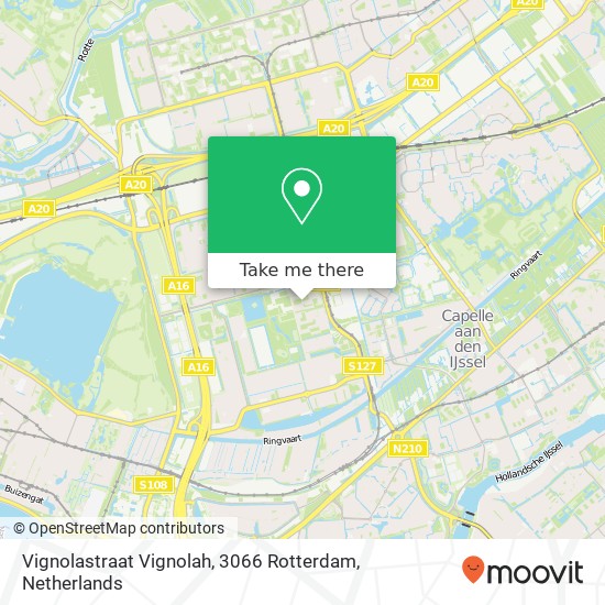 Vignolastraat Vignolah, 3066 Rotterdam map