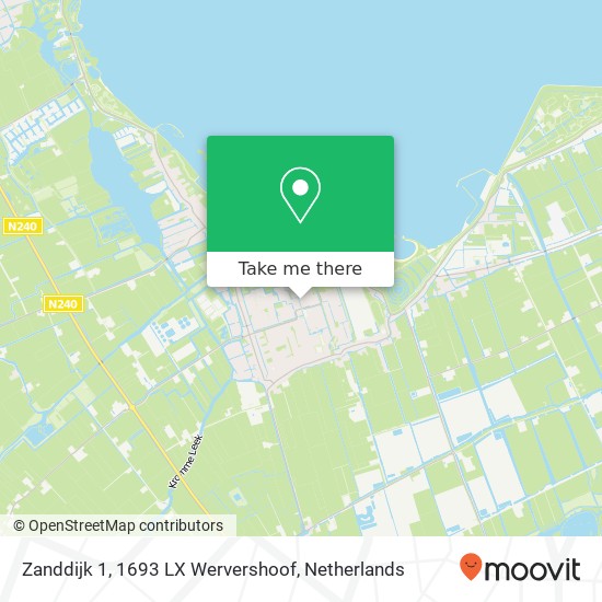 Zanddijk 1, 1693 LX Wervershoof Karte