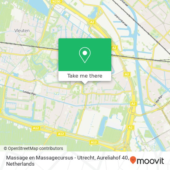 Massage en Massagecursus - Utrecht, Aureliahof 40 map