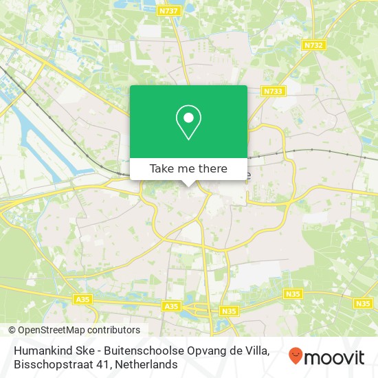Humankind Ske - Buitenschoolse Opvang de Villa, Bisschopstraat 41 map