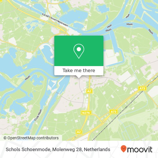 Schols Schoenmode, Molenweg 28 Karte