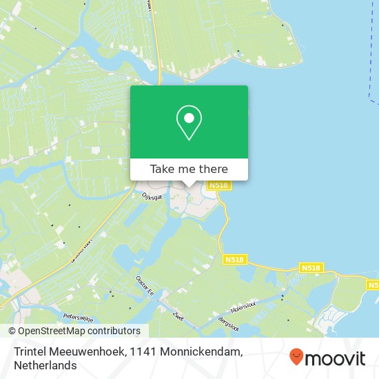 Trintel Meeuwenhoek, 1141 Monnickendam map