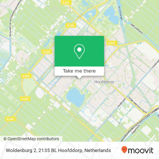 Woldenburg 2, 2135 BL Hoofddorp map