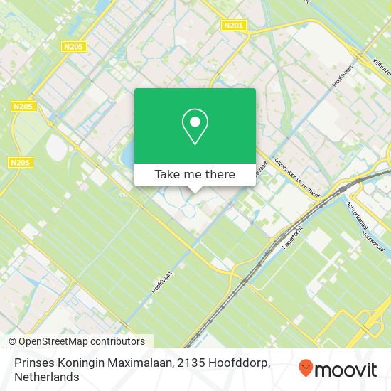 Prinses Koningin Maximalaan, 2135 Hoofddorp map