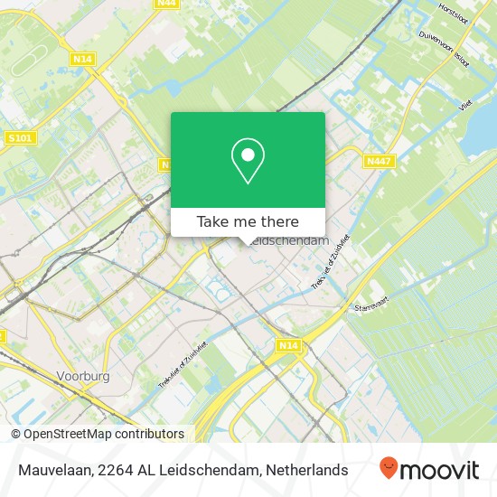 Mauvelaan, 2264 AL Leidschendam map