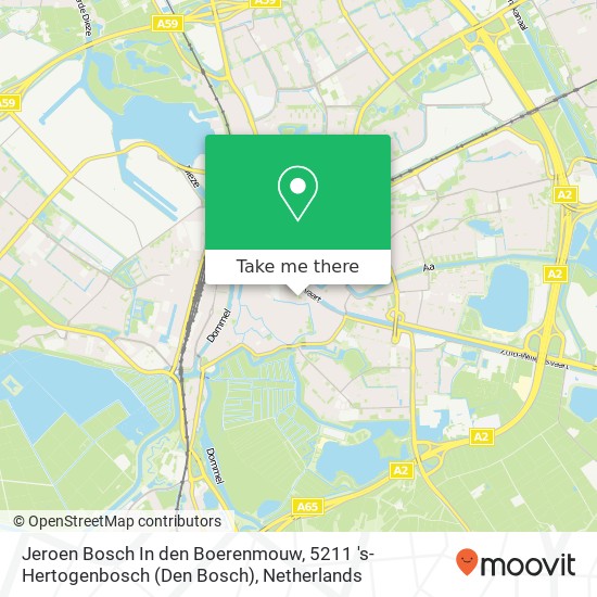 Jeroen Bosch In den Boerenmouw, 5211 's-Hertogenbosch (Den Bosch) map