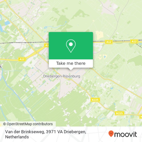 Van der Brinkseweg, 3971 VA Driebergen Karte