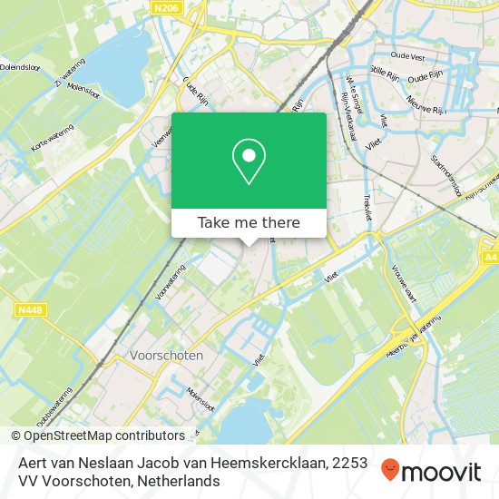 Aert van Neslaan Jacob van Heemskercklaan, 2253 VV Voorschoten map