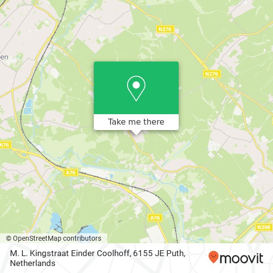 M. L. Kingstraat Einder Coolhoff, 6155 JE Puth map