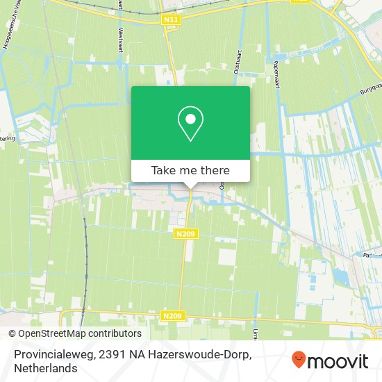 Provincialeweg, 2391 NA Hazerswoude-Dorp Karte