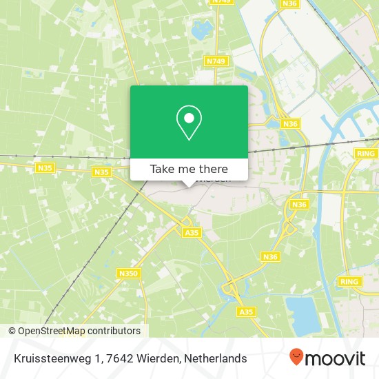 Kruissteenweg 1, 7642 Wierden map