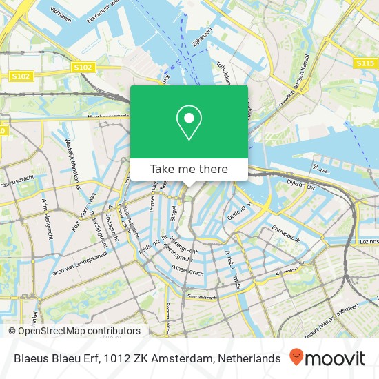 Blaeus Blaeu Erf, 1012 ZK Amsterdam map
