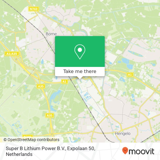 Super B Lithium Power B.V., Expolaan 50 map