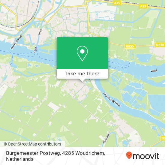 Burgemeester Postweg, 4285 Woudrichem map