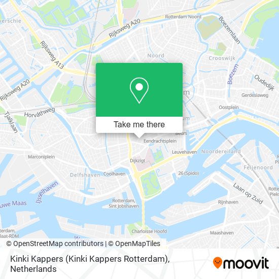 Kinki Kappers (Kinki Kappers Rotterdam) map