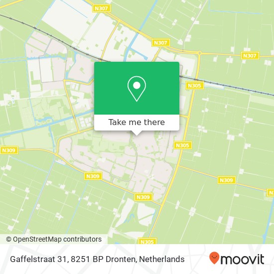 Gaffelstraat 31, 8251 BP Dronten map