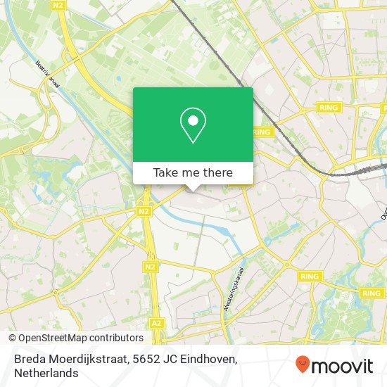 Breda Moerdijkstraat, 5652 JC Eindhoven map