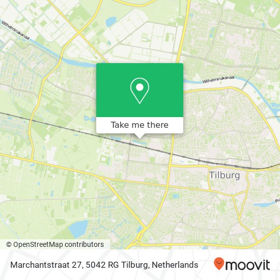 Marchantstraat 27, 5042 RG Tilburg Karte