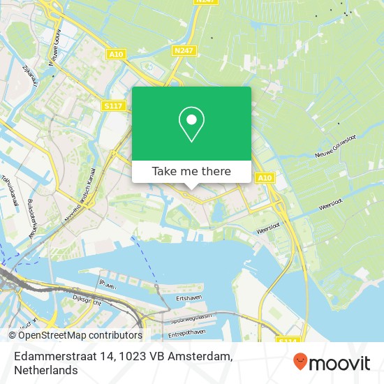 Edammerstraat 14, 1023 VB Amsterdam Karte