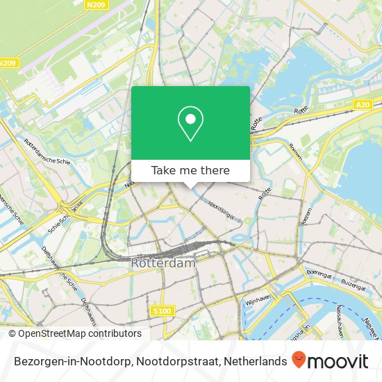 Bezorgen-in-Nootdorp, Nootdorpstraat map