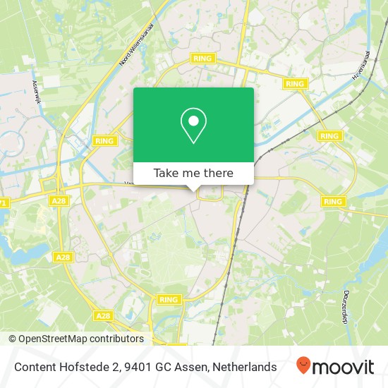 Content Hofstede 2, 9401 GC Assen map