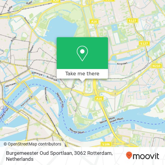 Burgemeester Oud Sportlaan, 3062 Rotterdam map