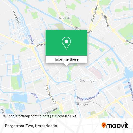 Bergstraat Zwa Karte