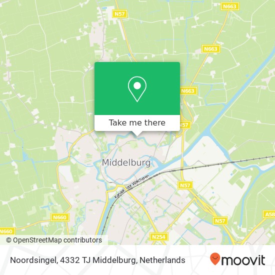 Noordsingel, 4332 TJ Middelburg map