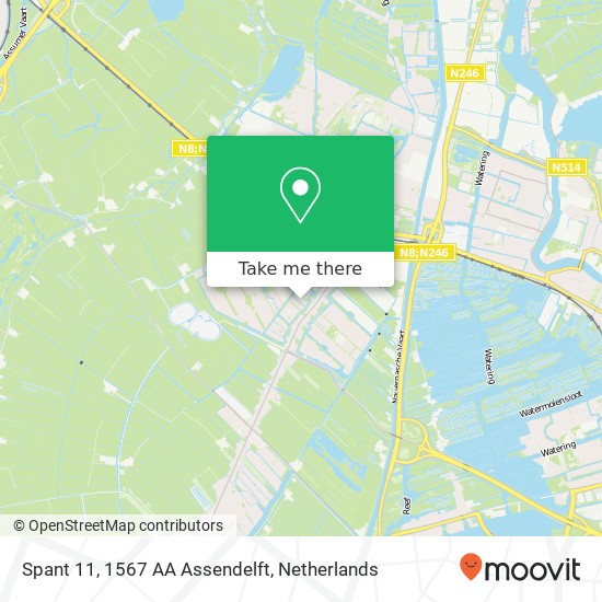 Spant 11, 1567 AA Assendelft map