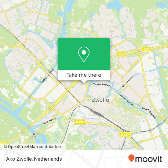 Ako Zwolle map