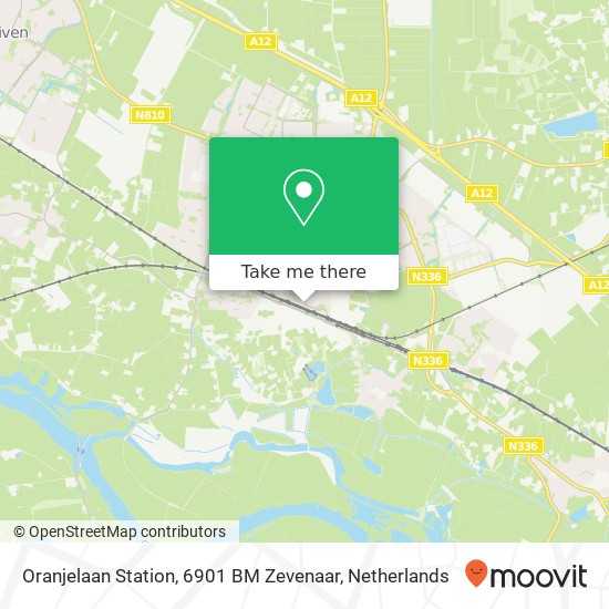 Oranjelaan Station, 6901 BM Zevenaar map