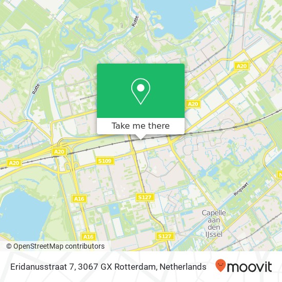 Eridanusstraat 7, 3067 GX Rotterdam map