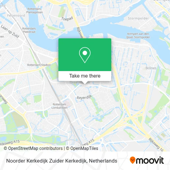 Noorder Kerkedijk Zuider Kerkedijk map