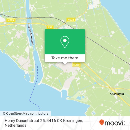 Henry Dunantstraat 25, 4416 CK Kruiningen map