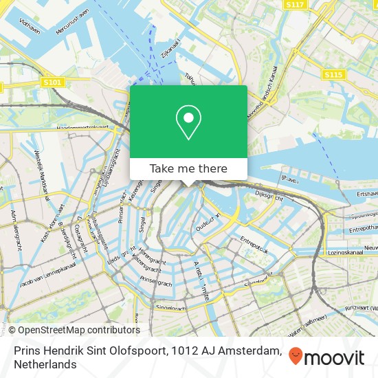 Prins Hendrik Sint Olofspoort, 1012 AJ Amsterdam map