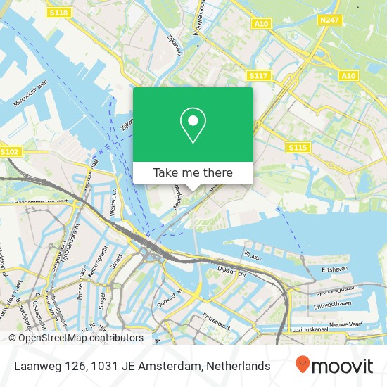 Laanweg 126, 1031 JE Amsterdam map