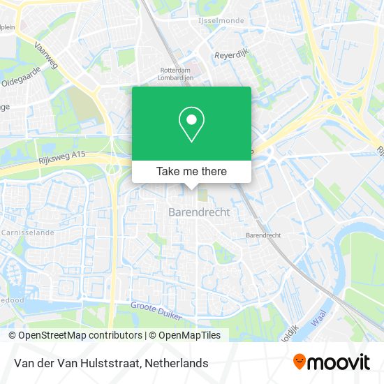 Van der Van Hulststraat map